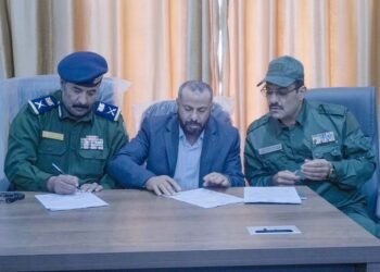 إتمام عملية الاستلام والتسليم بين اللواء القبة والعميد الثوير في إدارة أمن الضالع