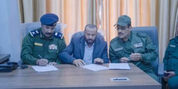 إتمام عملية الاستلام والتسليم بين اللواء القبة والعميد الثوير في إدارة أمن الضالع